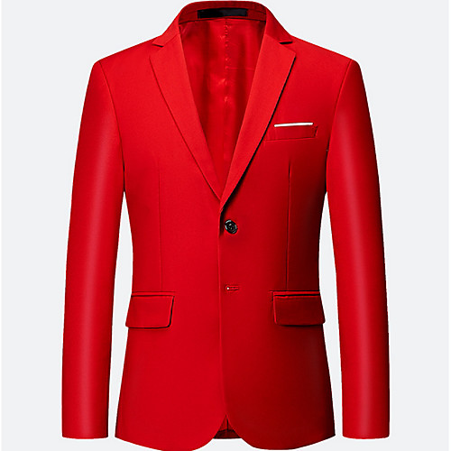 Men's Blazer Daily Basic Solid Colored Slim Cotton / Polyester Men's Suit Purple / Yellow / Wine - Notch lapel collar / Fall / Long Sleeve / Plus Size / Patchwork
Men's Blazer Daily Basic Solid Colored Slim Cotton / Polyester Men's Suit Purple / Yellow / Wine - Notch lapel collar / Fall / Long Sleeve / Plus Size / Patchwork