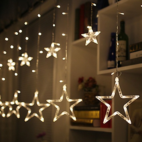 LED Curtain String Light 2.5m 8.2ft 8 Modes Fairy Icicle Star Christmas Garland Wedding Party Window Outdoor Decoration Light 220V
LED Curtain String Light 2.5m 8.2ft 8 Modes Fairy Icicle Star Christmas Garland Wedding Party Window Outdoor Decoration Light 220V