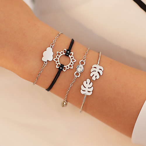 4pcs Women's Bracelet Classic Wedding Birthday Vintage Theme European Trendy Casual / Sporty Ethnic French Alloy Bracelet Jewelry Gold / Silver For Date Festival
4pcs Women's Bracelet Classic Wedding Birthday Vintage Theme European Trendy Casual / Sporty Ethnic French Alloy Bracelet Jewelry Gold / Silver For Date Festival