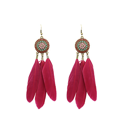 Women's Drop Earrings Retro Feather Vintage Feather Earrings Jewelry Royal Blue / skin / Beige / White For Wedding Party Anniversary Daily 1 Pair
Women's Drop Earrings Retro Feather Vintage Feather Earrings Jewelry Royal Blue / skin / Beige / White For Wedding Party Anniversary Daily 1 Pair