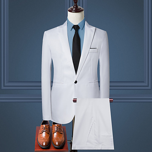 Men's Suits Pants Blazer Daily Work Business Basic Solid Colored Regular Fit Cotton / Polyester Men's Suit Wine / Gray / Khaki - Shirt Collar / Long Sleeve / Business Formal
Men's Suits Pants Blazer Daily Work Business Basic Solid Colored Regular Fit Cotton / Polyester Men's Suit Wine / Gray / Khaki - Shirt Collar / Long Sleeve / Business Formal