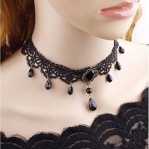 Women's Choker Necklace Classic Gothic Vintage Fabric Chrome Black 38 cm Necklace Jewelry 1pc For Street Evening Party
Women's Choker Necklace Classic Gothic Vintage Fabric Chrome Black 38 cm Necklace Jewelry 1pc For Street Evening Party