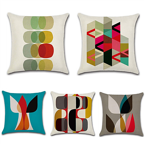 Set of 5 Cotton / Faux Linen Pillow Cover, Polka Dot Damask Geometic Artistic Style Abstract Throw Pillow
Set of 5 Cotton / Faux Linen Pillow Cover, Polka Dot Damask Geometic Artistic Style Abstract Throw Pillow