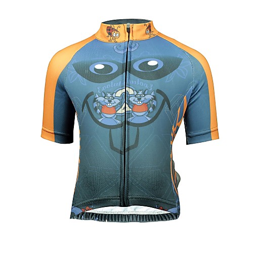 ILPALADINO Boys' Girls' Short Sleeve Cycling Jersey - Kid's Summer Lycra Dark Grey Cartoon Bike Jersey Top Mountain Bike MTB Road Bike Cycling Breathable Back Pocket Sweat wicking Sports Clothing
ILPALADINO Boys' Girls' Short Sleeve Cycling Jersey - Kid's Summer Lycra Dark Grey Cartoon Bike Jersey Top Mountain Bike MTB Road Bike Cycling Breathable Back Pocket Sweat wicking Sports Clothing