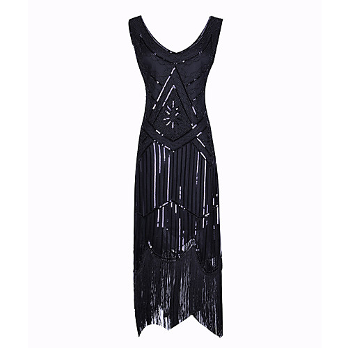 The Great Gatsby Charleston Retro Vintage 1920s Wasp-Waisted Vacation Dress Flapper Dress Dress Prom Dress Women's Sequins Tassel Fringe Sequin Costume Black Vintage Cosplay Party Homecoming Knee
The Great Gatsby Charleston Retro Vintage 1920s Wasp-Waisted Vacation Dress Flapper Dress Dress Prom Dress Women's Sequins Tassel Fringe Sequin Costume Black Vintage Cosplay Party Homecoming Knee