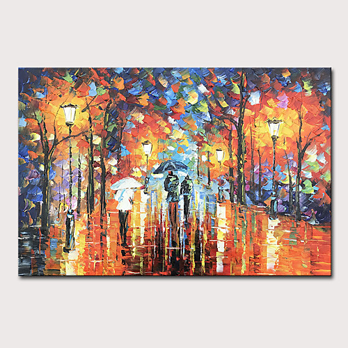 Oil Painting Hand Painted Horizontal Abstract Landscape Modern Rolled Canvas (No Frame)
Oil Painting Hand Painted Horizontal Abstract Landscape Modern Rolled Canvas (No Frame)