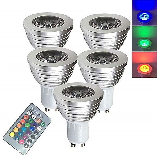 5pcs 3 W LED Spotlight LED Smart Bulbs 250 lm E14 GU10 GU5.3 1 LED Beads SMD 5050 Smart Dimmable Remote-Controlled RGBW 85-265 V
5pcs 3 W LED Spotlight LED Smart Bulbs 250 lm E14 GU10 GU5.3 1 LED Beads SMD 5050 Smart Dimmable Remote-Controlled RGBW 85-265 V