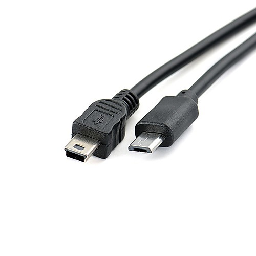 YONGWEI Mini5pUSB Connect Cable / Adapter Cable, Mini5pUSB to Micro USB 2.0 Connect Cable / Adapter Cable Male - Male tinned copper 0.3m(1Ft)
YONGWEI Mini5pUSB Connect Cable / Adapter Cable, Mini5pUSB to Micro USB 2.0 Connect Cable / Adapter Cable Male - Male tinned copper 0.3m(1Ft)