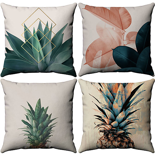 4 pcs Cotton / Faux Linen Pillow Cover, Botanical Floral European Square Traditional Classic
4 pcs Cotton / Faux Linen Pillow Cover, Botanical Floral European Square Traditional Classic