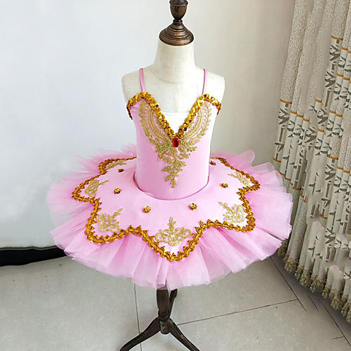 Kids' Dancewear Ballet Dress Beading Embroidery Split Joint Girls' Training Performance Sleeveless Mesh Polyester
Kids' Dancewear Ballet Dress Beading Embroidery Split Joint Girls' Training Performance Sleeveless Mesh Polyester