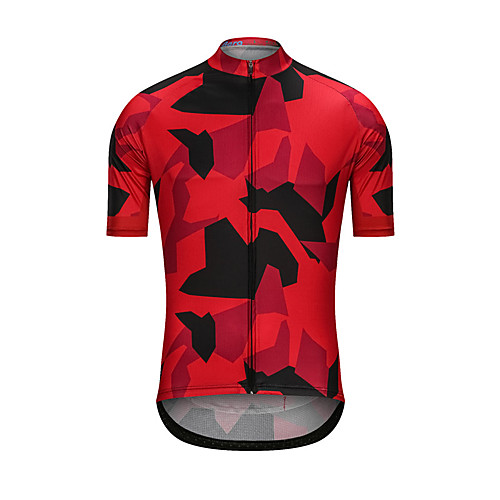 21Grams Men's Short Sleeve Cycling Jersey Summer Black / Red Camo / Camouflage Bike Jersey Top Back Pocket Sports Clothing Apparel / High Elasticity
21Grams Men's Short Sleeve Cycling Jersey Summer Black / Red Camo / Camouflage Bike Jersey Top Back Pocket Sports Clothing Apparel / High Elasticity