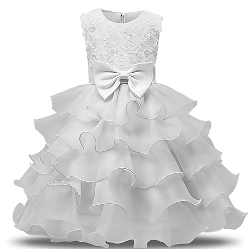 Princess Medium Length Flower Girl Dresses Wedding Lace Sleeveless Jewel Neck with Bows / First Communion
Princess Medium Length Flower Girl Dresses Wedding Lace Sleeveless Jewel Neck with Bows / First Communion