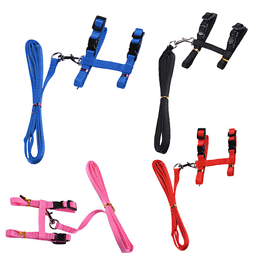 Cat Leash Walking Solid For Dog / Cat Safety Other Solid Colored Nylon Black Red Blue
Cat Leash Walking Solid For Dog / Cat Safety Other Solid Colored Nylon Black Red Blue