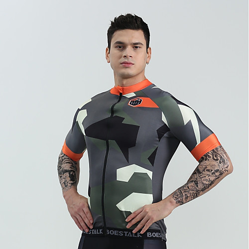 BOESTALK Men's Short Sleeve Cycling Jersey Summer Camouflage Black BlackWhite Camo / Camouflage Bike Shirt Jersey Compression Clothing Mountain Bike MTB Road Bike Cycling Moisture Wicking Back Pocket
BOESTALK Men's Short Sleeve Cycling Jersey Summer Camouflage Black BlackWhite Camo / Camouflage Bike Shirt Jersey Compression Clothing Mountain Bike MTB Road Bike Cycling Moisture Wicking Back Pocket