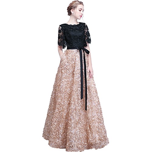 A-Line Elegant Formal Evening Wedding Party Dress Jewel Neck Short Sleeve Floor Length Lace with Embroidery 2021
A-Line Elegant Formal Evening Wedding Party Dress Jewel Neck Short Sleeve Floor Length Lace with Embroidery 2021