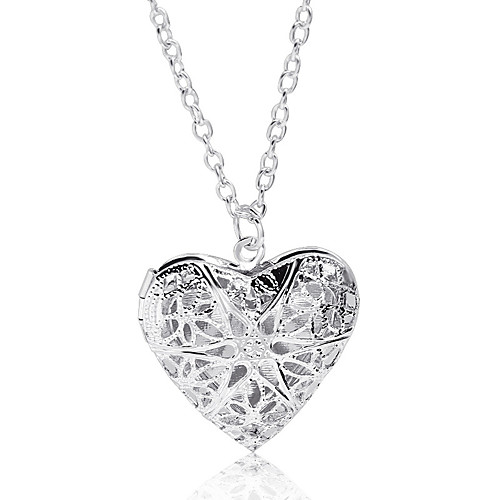 Women's Lockets Necklace Heart Fashion Korean Chrome Silver 44 cm Necklace Jewelry 1pc For Daily Going out Birthday
Women's Lockets Necklace Heart Fashion Korean Chrome Silver 44 cm Necklace Jewelry 1pc For Daily Going out Birthday