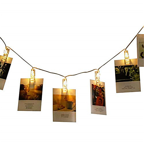 1pc 3m 20leds Photo Clip Holder LED String lights Battery Powered Christmas New Year Party Wedding Decoration Fairy lights
1pc 3m 20leds Photo Clip Holder LED String lights Battery Powered Christmas New Year Party Wedding Decoration Fairy lights