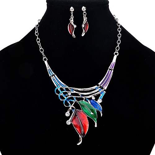 Women's Drop Earrings Necklace Leaf Stylish Rhinestone Earrings Jewelry Rainbow For Daily Formal Festival 1 set
Women's Drop Earrings Necklace Leaf Stylish Rhinestone Earrings Jewelry Rainbow For Daily Formal Festival 1 set