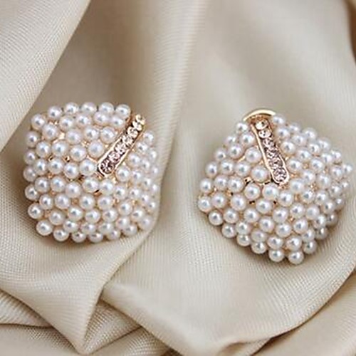 Women's Stud Earrings Stylish Sweet Imitation Pearl Earrings Jewelry Golden For Daily Formal 1 Pair
Women's Stud Earrings Stylish Sweet Imitation Pearl Earrings Jewelry Golden For Daily Formal 1 Pair
