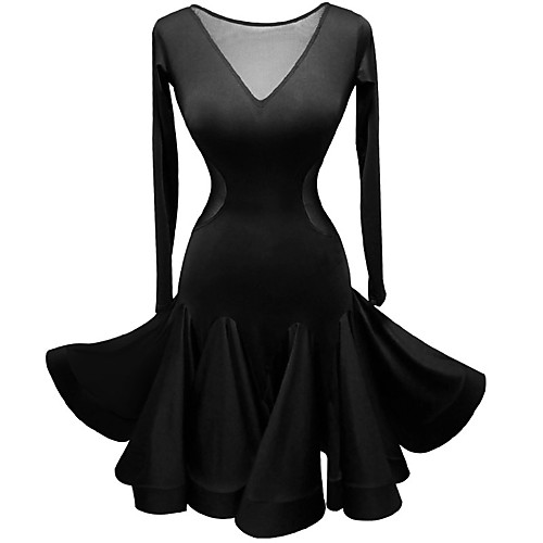Latin Dance Dress Crystals / Rhinestones Women's Training Performance Long Sleeve High Spandex Tulle
Latin Dance Dress Crystals / Rhinestones Women's Training Performance Long Sleeve High Spandex Tulle