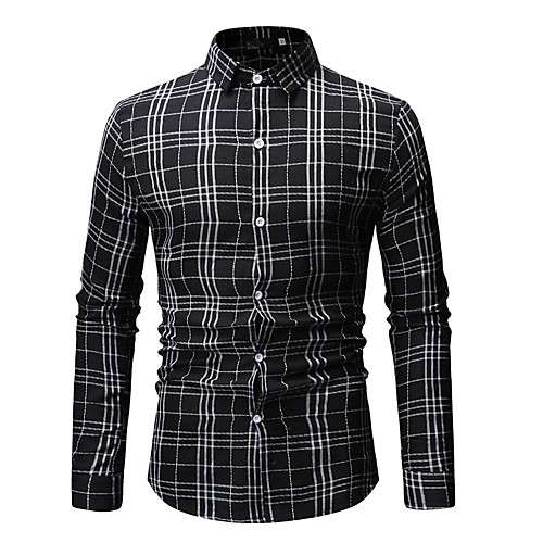 Men's Shirt Houndstooth Check Solid Colored Print Tops Cotton White Black Gray
Men's Shirt Houndstooth Check Solid Colored Print Tops Cotton White Black Gray