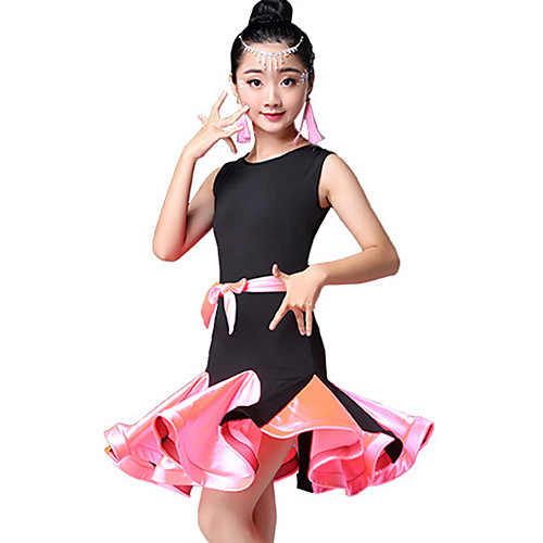 Latin Dance / Kids' Dancewear Dresses Girls' Performance Nylon Ruching / Split Joint Sleeveless High Dress
Latin Dance / Kids' Dancewear Dresses Girls' Performance Nylon Ruching / Split Joint Sleeveless High Dress