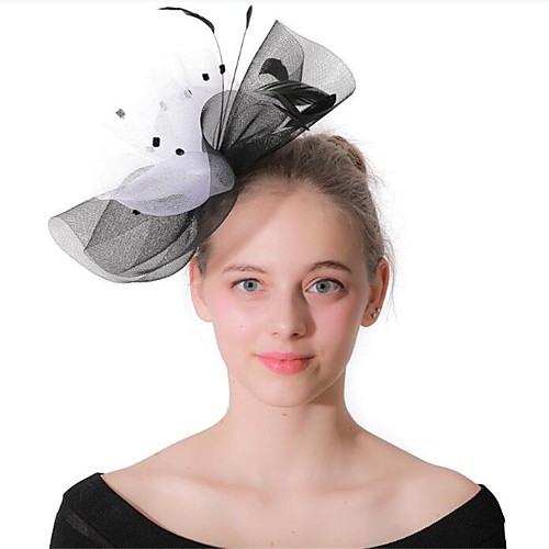 Women's Ladies Tiaras Fascinators For Wedding Party / Evening Prom Princess Feather Fabric Black
Women's Ladies Tiaras Fascinators For Wedding Party / Evening Prom Princess Feather Fabric Black