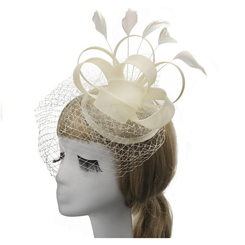 Women's Ladies Tiaras Fascinators For Wedding Party / Evening Prom Princess Feather Fabric Black Beige
Women's Ladies Tiaras Fascinators For Wedding Party / Evening Prom Princess Feather Fabric Black Beige