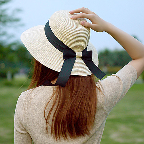 Women's Active Basic Cute Straw Straw Hat Sun Hat-Solid Colored All Seasons Beige Khaki
Women's Active Basic Cute Straw Straw Hat Sun Hat-Solid Colored All Seasons Beige Khaki