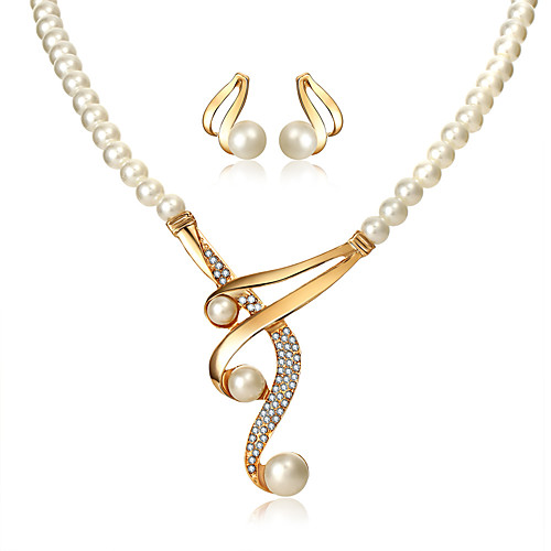 Women's Drop Earrings Pendant Necklace Beads Elegant Vintage Classic European Imitation Pearl Rhinestone Earrings Jewelry Gold For Party Ceremony Engagement Festival 3pcs
Women's Drop Earrings Pendant Necklace Beads Elegant Vintage Classic European Imitation Pearl Rhinestone Earrings Jewelry Gold For Party Ceremony Engagement Festival 3pcs