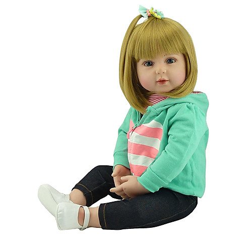 NPKCOLLECTION 20 inch Reborn Doll Baby Baby Girl Gift Hand Made Artificial Implantation Blue Eyes Cloth 3/4 Silicone Limbs and Cotton Filled Body with Clothes and Accessories for Girls' Birthday and
NPKCOLLECTION 20 inch Reborn Doll Baby Baby Girl Gift Hand Made Artificial Implantation Blue Eyes Cloth 3/4 Silicone Limbs and Cotton Filled Body with Clothes and Accessories for Girls' Birthday and