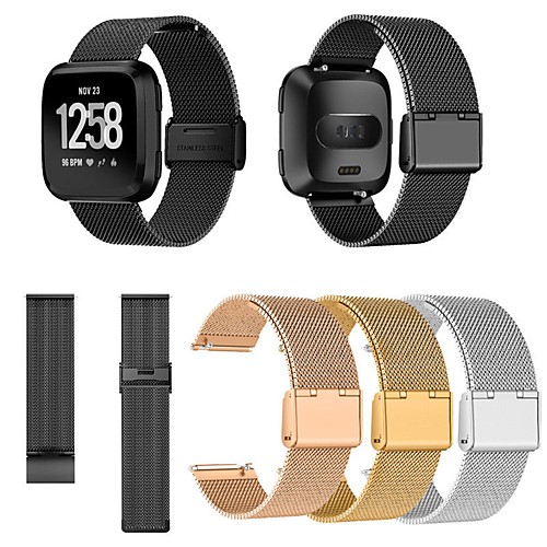 Ремешок для часов для Fitbit Versa / Fitbit Versa Lite Fitbit Миланский ремешок Металл / Нержавеющая сталь Повязка на запястье
Ремешок для часов для Fitbit Versa / Fitbit Versa Lite Fitbit Миланский ремешок Металл / Нержавеющая сталь Повязка на запястье