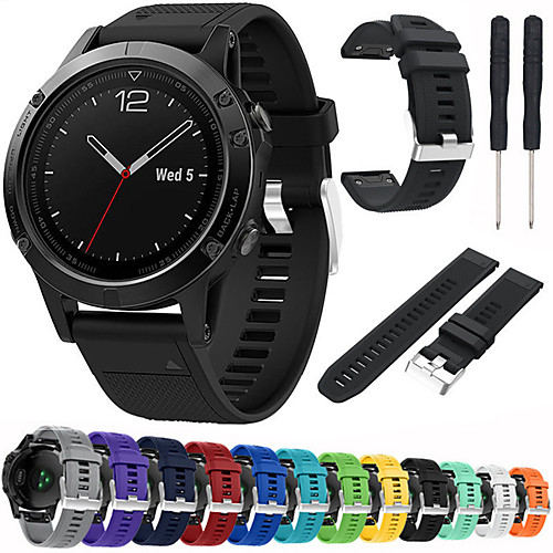 Watch Band for Approach S60 / Fenix 5 / Fenix 5 Plus Garmin Sport Band / DIY Tools Silicone Wrist Strap
Watch Band for Approach S60 / Fenix 5 / Fenix 5 Plus Garmin Sport Band / DIY Tools Silicone Wrist Strap