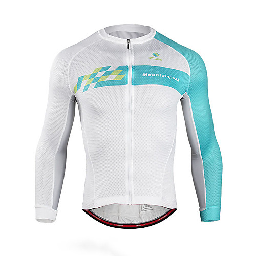 Mountainpeak Men's Long Sleeve Cycling Jersey Winter Summer Spandex BlueWhite Plaid Checkered Patchwork Bike Jersey Top Mountain Bike MTB Road Bike Cycling Quick Dry Breathable Back Pocket Sports
Mountainpeak Men's Long Sleeve Cycling Jersey Winter Summer Spandex BlueWhite Plaid Checkered Patchwork Bike Jersey Top Mountain Bike MTB Road Bike Cycling Quick Dry Breathable Back Pocket Sports