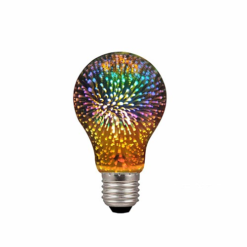 1pc A19/A60 4W LED 3D Colorful Star Fireworks Light Bulb(2200K) E26/E27 Filament Bulbs Base Edison Bulb Light for Holiday Home Bar Decoration Multicolor LED Lamp
1pc A19/A60 4W LED 3D Colorful Star Fireworks Light Bulb(2200K) E26/E27 Filament Bulbs Base Edison Bulb Light for Holiday Home Bar Decoration Multicolor LED Lamp