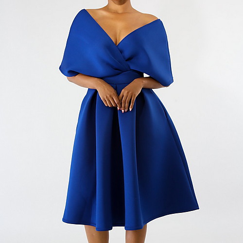 Women's Shirt Dress Knee Length Dress Blue Blushing Pink Fuchsia White Half Sleeve Ruffle Fashion Fall Winter V Neck Party Slim 2021 S M L XL
Women's Shirt Dress Knee Length Dress Blue Blushing Pink Fuchsia White Half Sleeve Ruffle Fashion Fall Winter V Neck Party Slim 2021 S M L XL