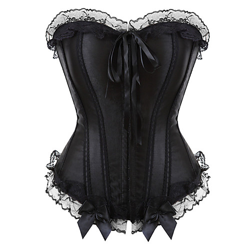 Corset Women's Plus Size POLY Stylish Solid Colored Sexy Shapewear Overbust Corset Hook & Eye Black S
Corset Women's Plus Size POLY Stylish Solid Colored Sexy Shapewear Overbust Corset Hook & Eye Black S