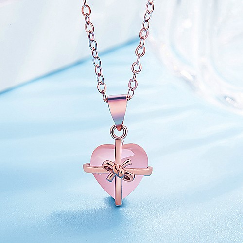 Women's Cat's Eye Pendant Necklace Heart Elegant Romantic Copper Rose Gold 45 cm Necklace Jewelry 1pc For Daily
Women's Cat's Eye Pendant Necklace Heart Elegant Romantic Copper Rose Gold 45 cm Necklace Jewelry 1pc For Daily