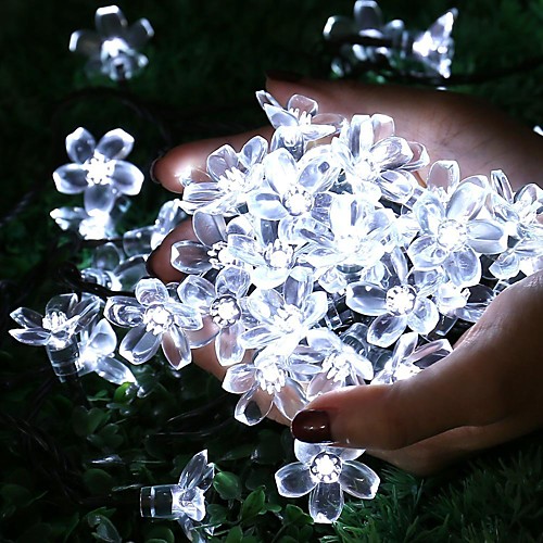 Outdoor Solar String Light Waterproof 50 LED 7M 22Ft Cherry Blossom Flower with Multi Color White Warm White Garden Christmas Lights for Outdoor Indoor Party Wedding Patio Holiday Decorations 1 set
Outdoor Solar String Light Waterproof 50 LED 7M 22Ft Cherry Blossom Flower with Multi Color White Warm White Garden Christmas Lights for Outdoor Indoor Party Wedding Patio Holiday Decorations 1 set
