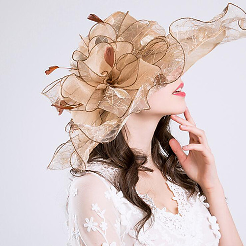 Organza Headwear with Flower / Ruffle 1 Piece Wedding / Sports & Outdoor Headpiece
Organza Headwear with Flower / Ruffle 1 Piece Wedding / Sports & Outdoor Headpiece