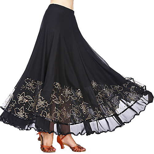 Ballroom Dance Skirts Sash / Ribbon Split Joint Gore Women's Training Performance Natural Mesh Tulle
Ballroom Dance Skirts Sash / Ribbon Split Joint Gore Women's Training Performance Natural Mesh Tulle