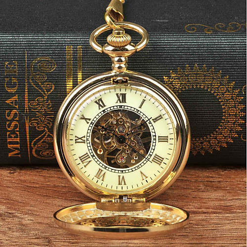 Men's Pocket Watch Mechanical manual-winding Gold New Design Casual Watch Analog New Arrival Steampunk Skeleton - Golden
Men's Pocket Watch Mechanical manual-winding Gold New Design Casual Watch Analog New Arrival Steampunk Skeleton - Golden