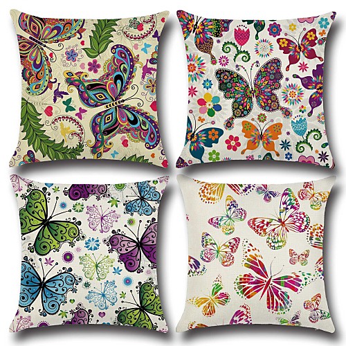 Set of 1 Cotton / Faux Linen Pillow Cover, Butterfly 3D Print Casual Fashion Throw Pillow
Set of 1 Cotton / Faux Linen Pillow Cover, Butterfly 3D Print Casual Fashion Throw Pillow