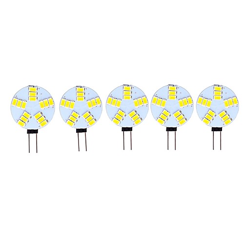 5pcs 3 W LED Bi-pin Lights 290 lm G4 15 LED Beads SMD 5730 Decorative Warm White Cold White 12 V
5pcs 3 W LED Bi-pin Lights 290 lm G4 15 LED Beads SMD 5730 Decorative Warm White Cold White 12 V