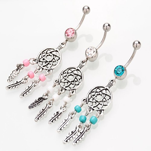 Navel Ring / Belly Piercing Trendy Women's Body Jewelry For Carnival Festival Tassel Fringe Imitation Diamond Alloy Dream Catcher White Pink Blue 1pc
Navel Ring / Belly Piercing Trendy Women's Body Jewelry For Carnival Festival Tassel Fringe Imitation Diamond Alloy Dream Catcher White Pink Blue 1pc