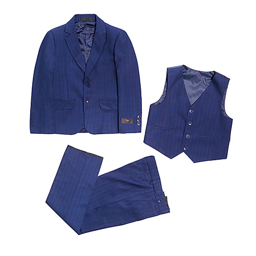 Royal Blue Polyester Ring Bearer Suit - Three-piece Suit Includes Jacket / Vest / Pants
Royal Blue Polyester Ring Bearer Suit - Three-piece Suit Includes Jacket / Vest / Pants