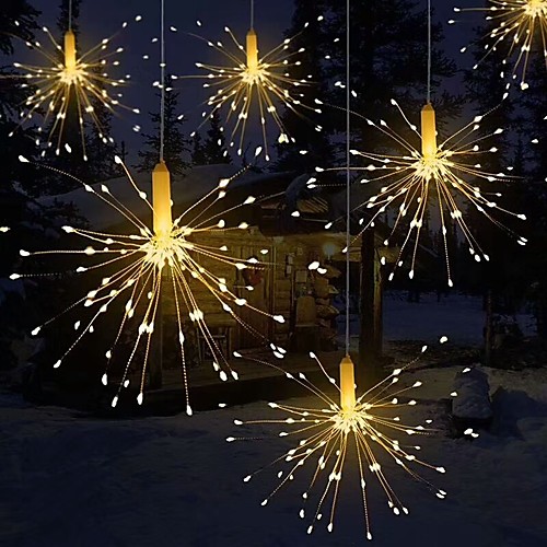 LED Starburst Twinkle Lights DIY Outdoor Waterproof Fairy String Lights 8 Modes with Remote Control for Wedding Party Christmas Bedroom Decor 4Packs 2Packs 1Pack
LED Starburst Twinkle Lights DIY Outdoor Waterproof Fairy String Lights 8 Modes with Remote Control for Wedding Party Christmas Bedroom Decor 4Packs 2Packs 1Pack
