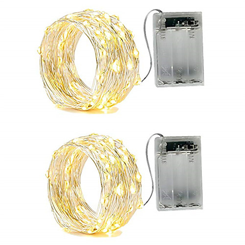 2pcs 2m String Lights 20 LEDs SMD 0603 Warm White White Red Waterproof Party Decorative AA Batteries Powered
2pcs 2m String Lights 20 LEDs SMD 0603 Warm White White Red Waterproof Party Decorative AA Batteries Powered