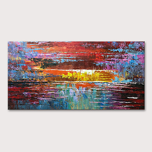 Oil Painting Hand Painted Horizontal Abstract Modern Rolled Canvas (No Frame)
Oil Painting Hand Painted Horizontal Abstract Modern Rolled Canvas (No Frame)