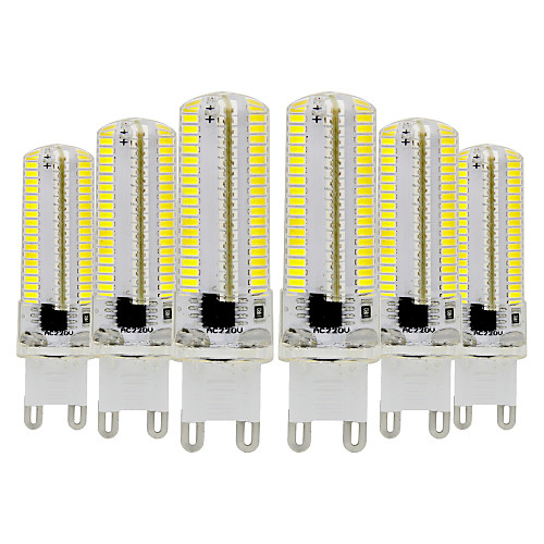 6pcs 7 W LED Bi-pin Lights 600-700 lm G9 T 152 LED Beads SMD 3014 Dimmable Warm White Cold White 220-240 V 110-130 V
6pcs 7 W LED Bi-pin Lights 600-700 lm G9 T 152 LED Beads SMD 3014 Dimmable Warm White Cold White 220-240 V 110-130 V